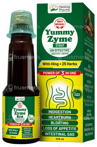 Yummy Zyme Sugar Free Syrup 225Ml